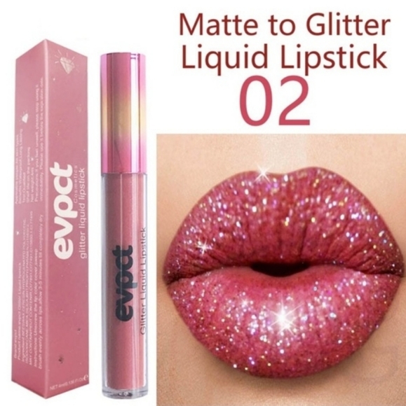 Women's Metallic liquid lipstick lip gloss glitter - Picture 7 of 10